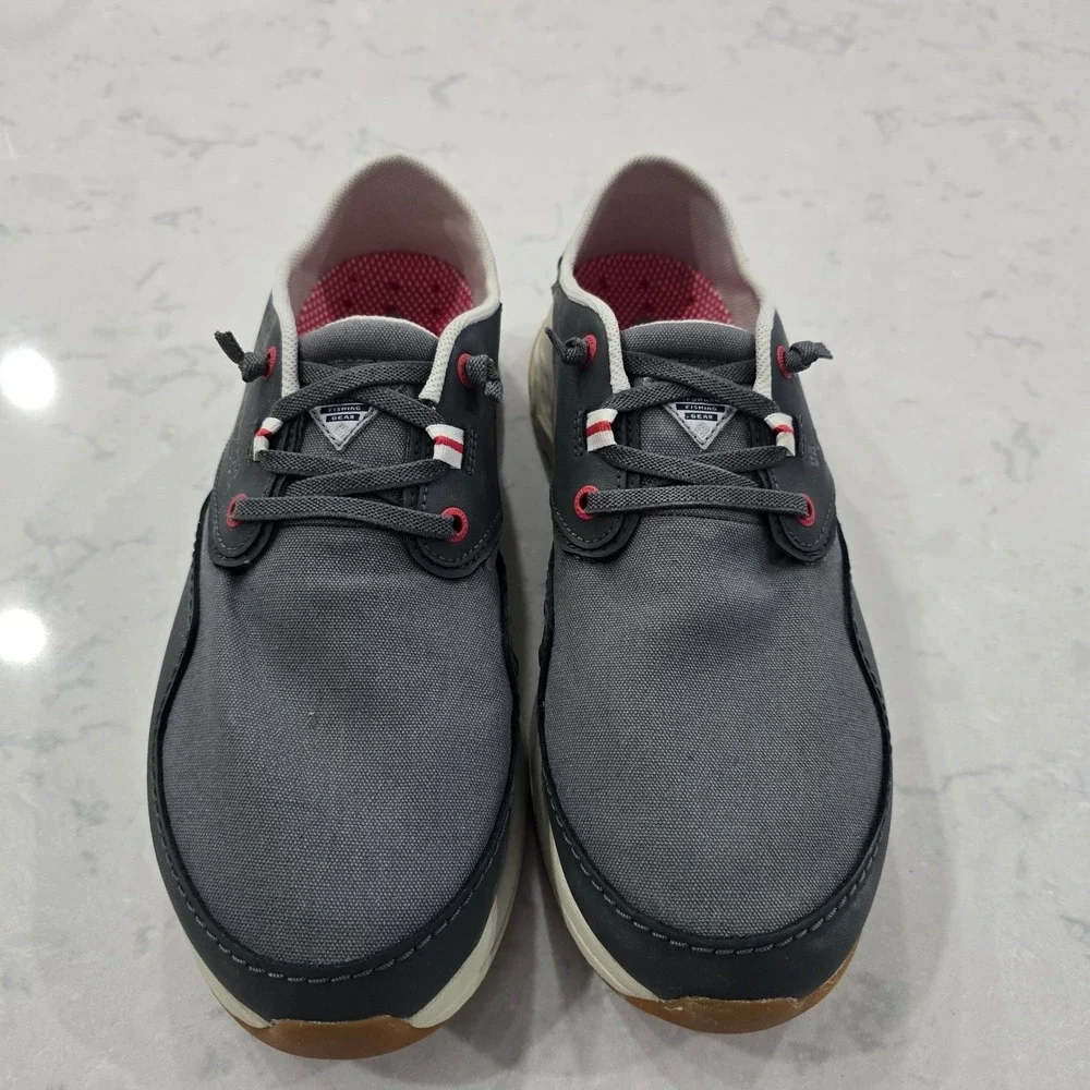 Columbia Mens PFG Bahama Vent Loco Relaxed II Boat Shoes Grey Size 9.5W